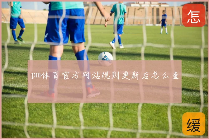 pm体育官方网站规则更新后怎么查